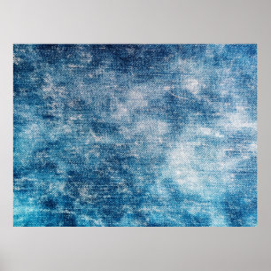 Poster Texture en jean bleu