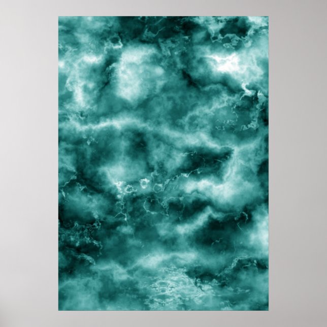 Poster Texture en marbre vert foncé (Devant)