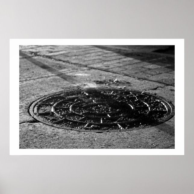 Poster Texture Étude de la Marche nocturne (Devant)