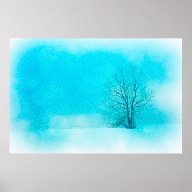 Poster Texture hiver arrière - plan (Devant)