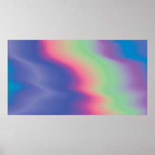 Poster Texture holographique avec taches colorées. Psyche