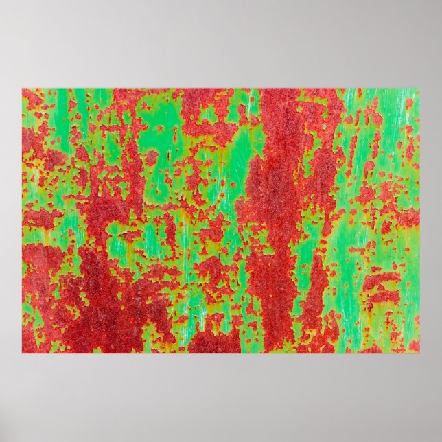 Poster Texture métallique avec égratignures et fissures e (Devant)