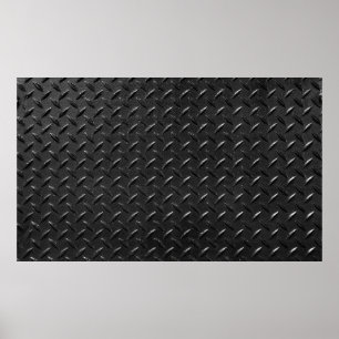 Poster texture métallique filetée en couleur noire