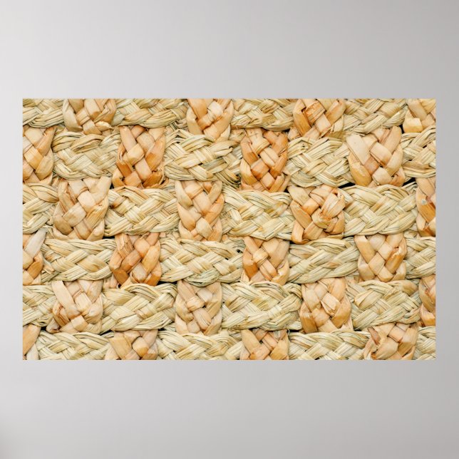 Poster texture naturelle de paille (Devant)