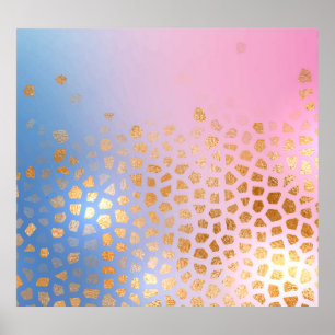 Poster Texture or : dégradé abstrait arrière - plan