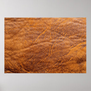 Poster Texturetexation en cuir marron naturel, cuir, ski