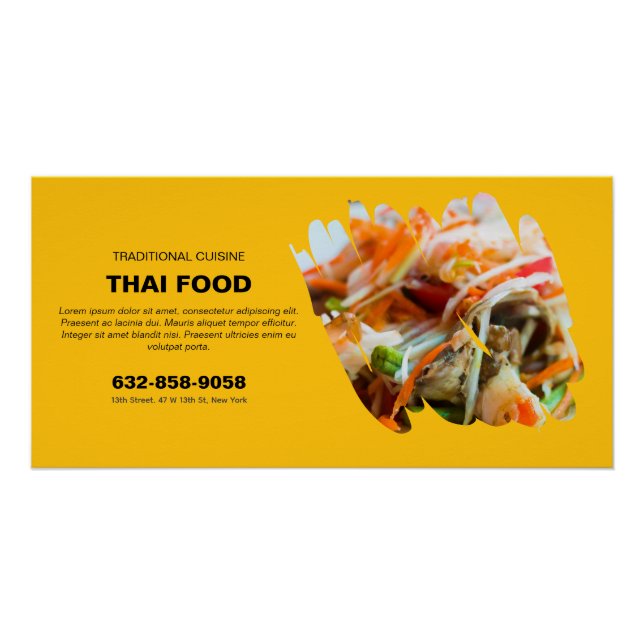 Poster thaïlandais sur mesure (Devant)