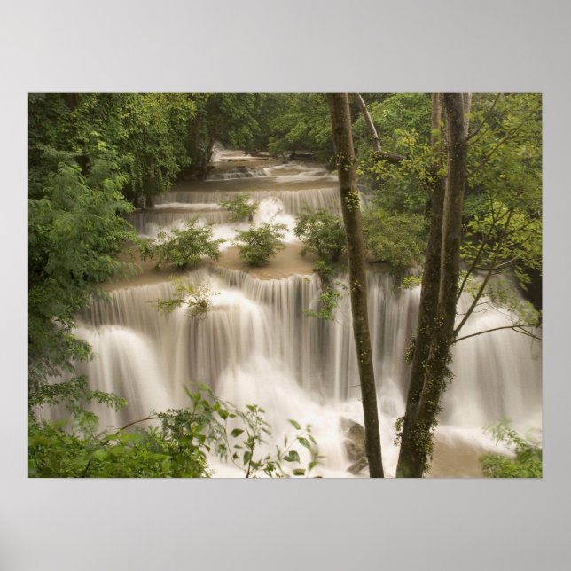 Poster Thaïlande, Cascade de Huai Mae Khamin (Devant)