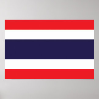 Poster Thaïlande - Drapeau thaï