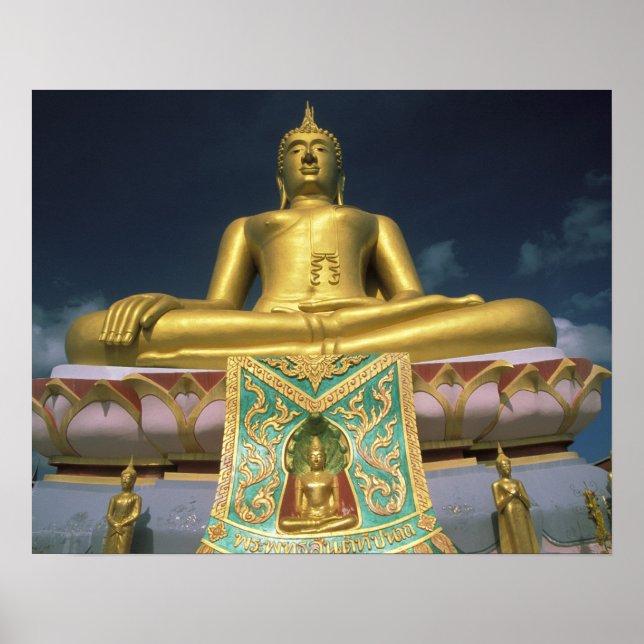 Poster Thaïlande, île de Koh Samui. Grand Bouddha. (Devant)