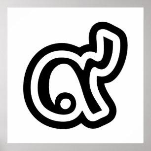 Poster Thaïlande Lucky Number 9 / Neuf / ๙ (Gao/Kao) Thai