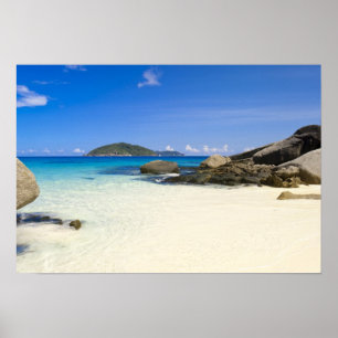 Poster Thaïlande, mer d'Andaman. Île de Ko Miang Similan