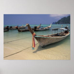 Poster Thaïlande, mer d'Andaman, île de Ko Phi Phi,