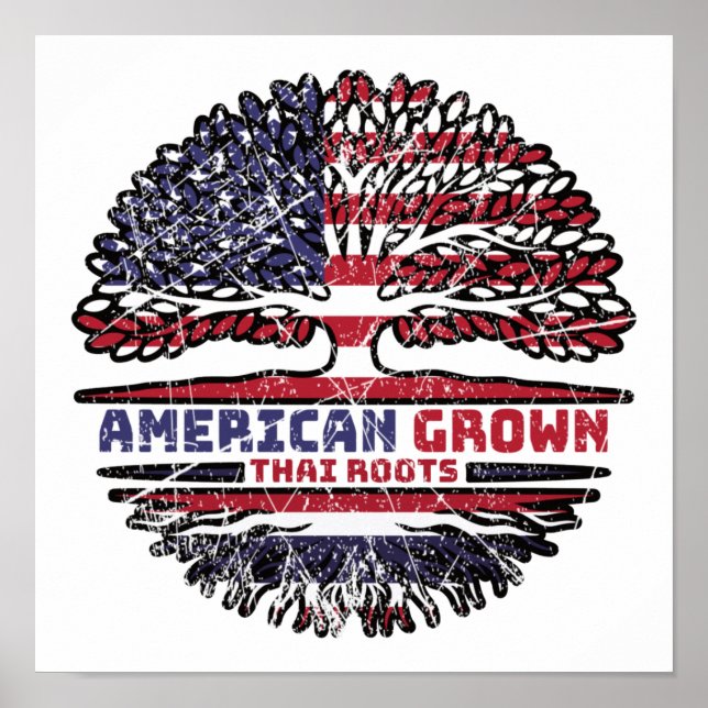 Poster Thaïlande Thaïlande États-Unis Amérique États-Unis (Devant)