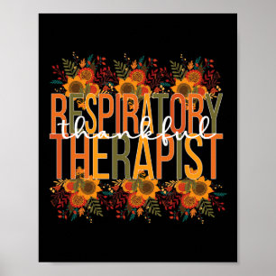 Poster Thankful Respiratory Therapist Thanksgiving