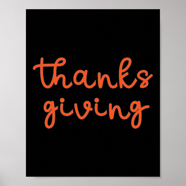 Poster Thanksgiving  (Devant)