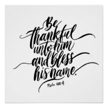 Thanksgiving Day Bible Verse : Psaume 100:04