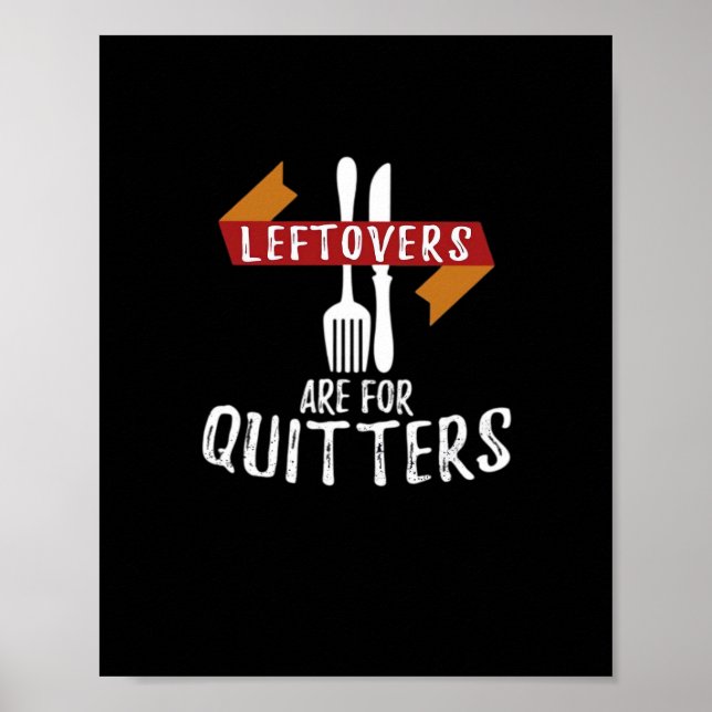 Poster Thanksgiving Leftots Sont Pour Quitters Classic Ae (Devant)