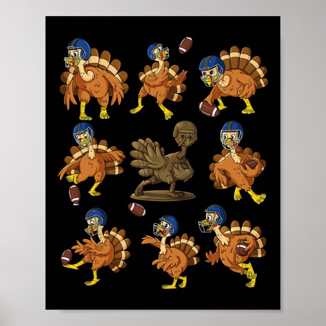 Poster Thanksgiving Turkey (Devant)