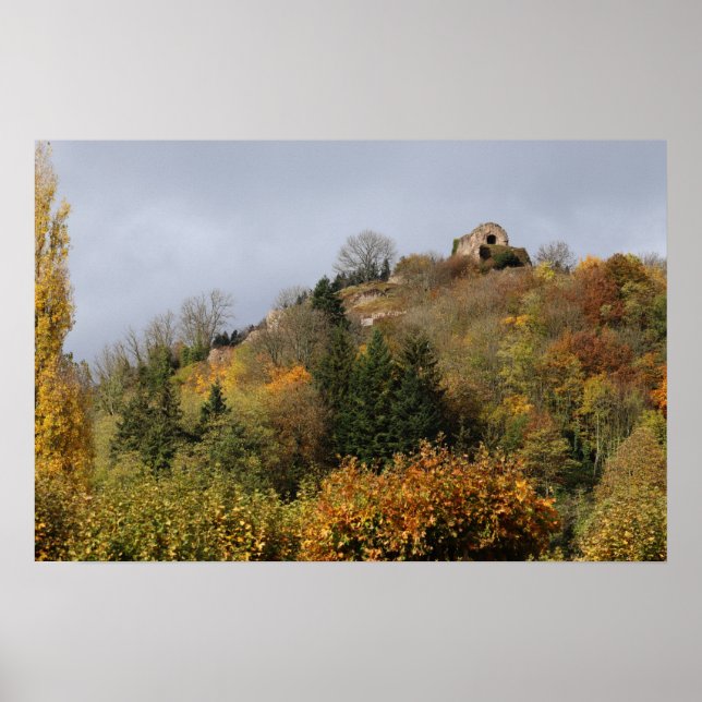Poster Thann en automne, Alsace, France (Devant)