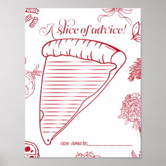Poster That's Amore Bridal Shower une tranche de conseil