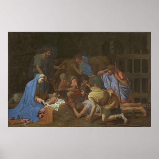Poster The Adoration of the Shepherds cirque 1653 (Devant)