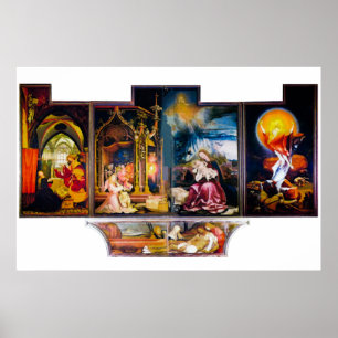 Poster The Altar by Mathis Gothart Grünewald