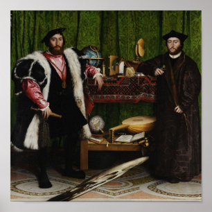 Poster The Ambassadors - Hans Holbein the Younger - 1533