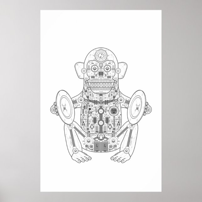 Poster The Anatomy of Jolly Chimp (Devant)