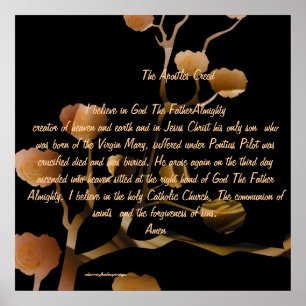 Poster The Apostles Creed  by Sherri of Palm Springs