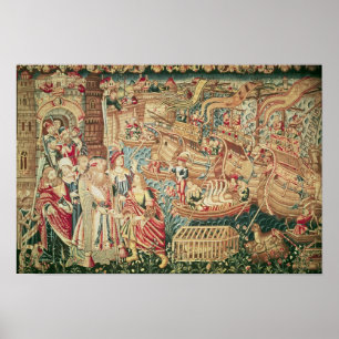 Poster The Arrival of Vasco da Gama in Calcutta