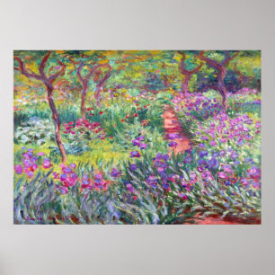 Poster The Artist’s Garden in Giverny by Claude Monet