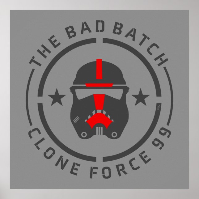 Poster The Bad Batch | Clone Force 99 - Hunter (Devant)