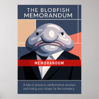 Poster The Blobfish Memorandum Art