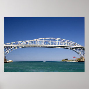 Poster The Blue Water Bridge is a twin-span bridge