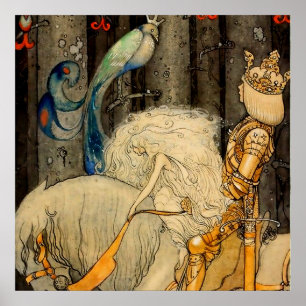 Poster "The Bluebird" de John Bauer