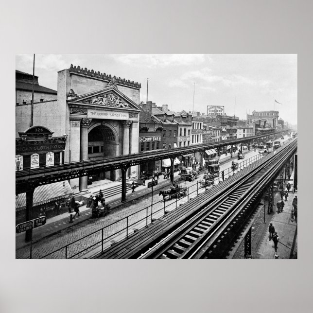 Poster The Bowery, New York, 1900 (Devant)