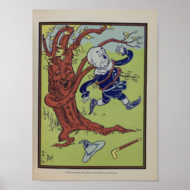 Poster The Branches Bent Down and Twined Around Him. (Devant)