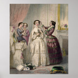 Poster The Bride, gravée par J. Battannier, 1852-53