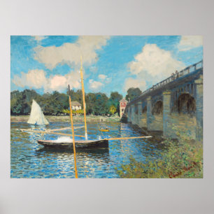 Poster The Bridge at Argenteuil - Claude Monet Fine Art