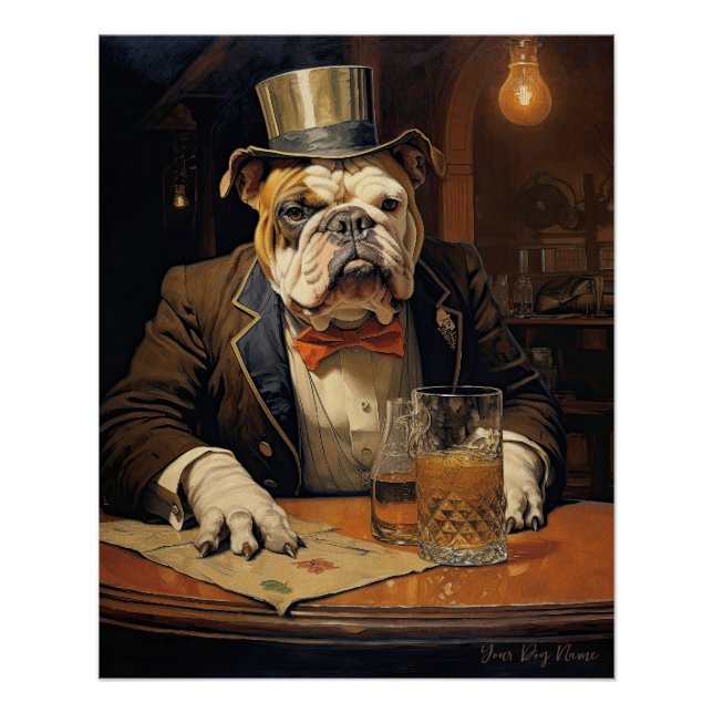 Poster The Bulldog 002 - Odessa Leyendecker (Devant)