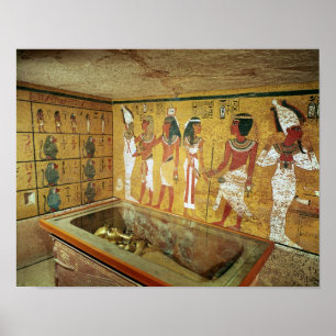 Poster The burial chamber in the Tomb of Tutankhamun