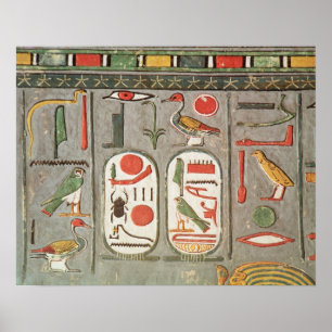 Poster The cartouche of the king