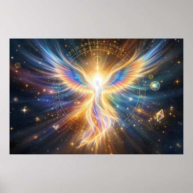 Poster The Celestial Phoenix: Guardian of Ancient Wisdom (Devant)