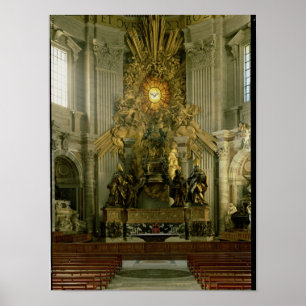 Poster The chair of St. Peter, 1665