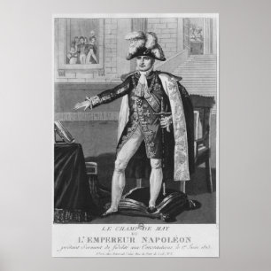 Poster The 'Champ de Mai' or Emperor Napoleon I