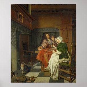 Poster The Chess Players, c.1670