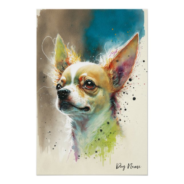 Poster The Chihuahua Dog - Composition 003 (Devant)