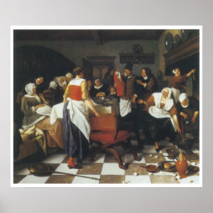Poster The Christening Feast, 1664 Jan Steen