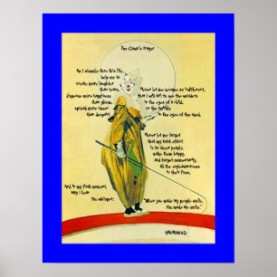 POSTER ~THE CLOWN'S PRAYER EXPLIQUE LE CLOWN PLAYF